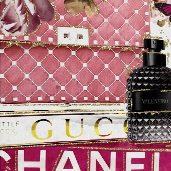 Design District Designer Canvas Wall Art With Gold Glitter NWT - Picture 3 of 5